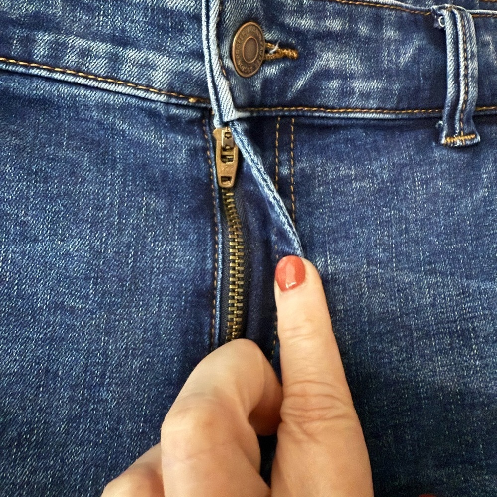 Boston Proper Dark Blue Flare Jeans, size 16, Stretchy!, EUC - Picture 6 of 9